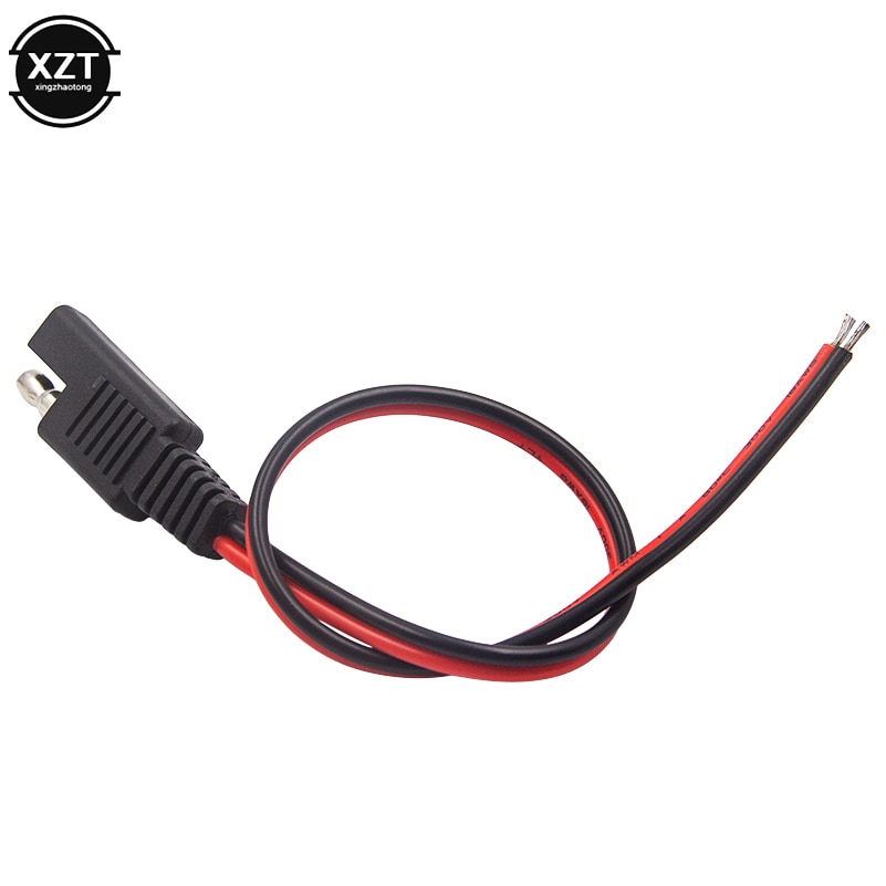 Cable de extensión automotriz SAE 10A, 1 Uds., 30CM, 18AWG, 2 pines, con conector SAE, desconexión rápida,