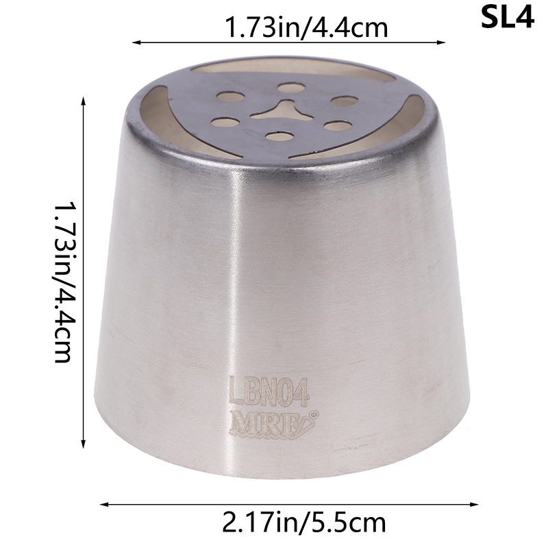 1Pc Stainless Steel Russian Piping Tips Christmas Cake Icing Frosting Nozzles For Cupcake Decoration DIY Kitchen Baking Tool: Beige