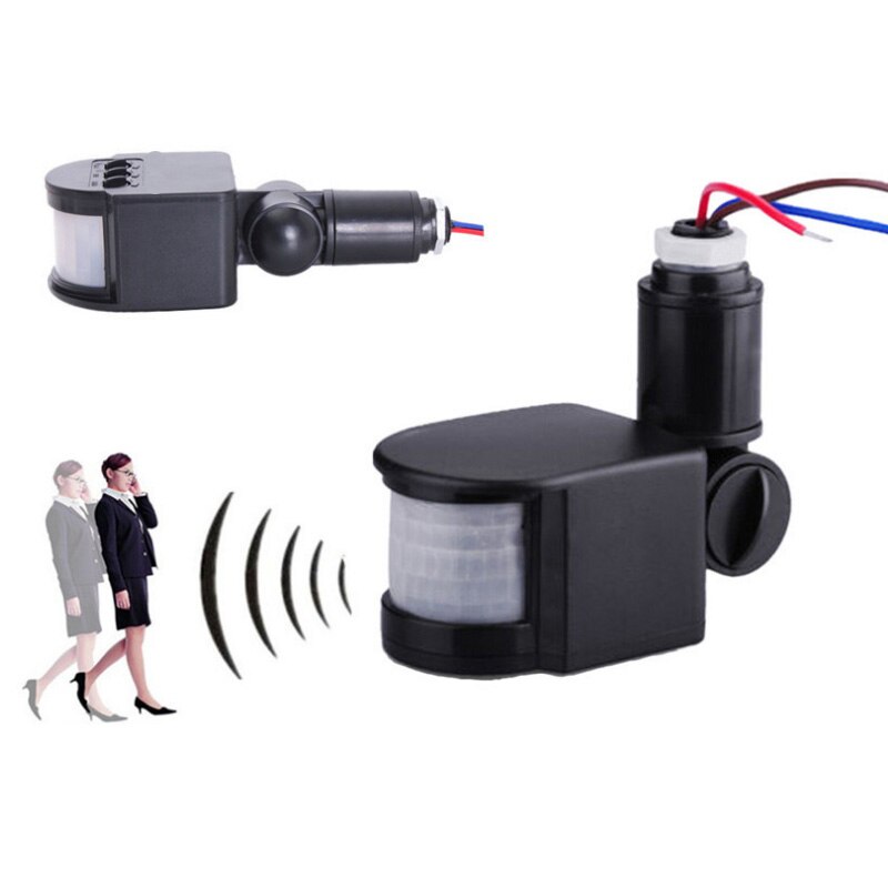 Buitenbewegingssensor  ac85-265v 220v 110v wandlamp led pir infrarood beweging 180 graden draaischakelaar sensor detector