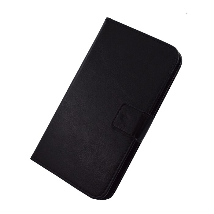 Tienjueshi flip couro do plutônio capa de silicone escudo carteira etui caso da pele para zte lâmina a476 (lâmina v2) 5": Black