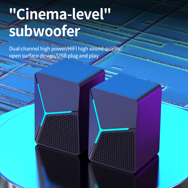 Sorex s -553 kablet lydcomputer stationær subwoofer hjemmestationær bærbar computer lille højttaler usb multimedie sort
