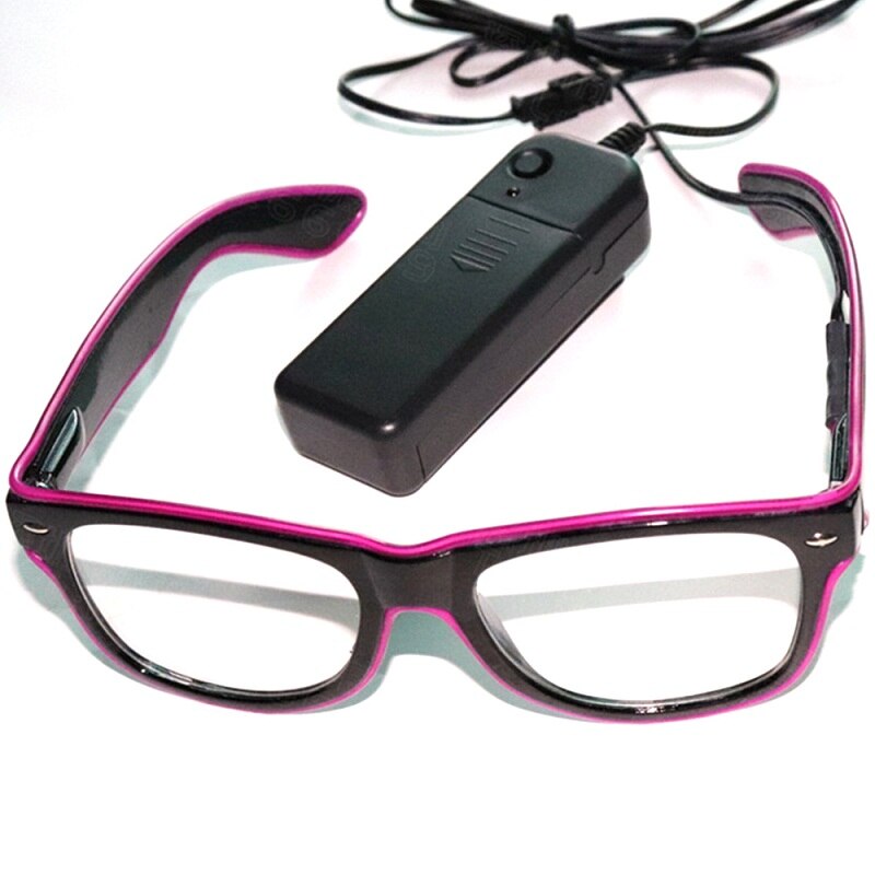 LED Glasses Flash Luminous Blind Eyewear Sound Control Cold Light Eye Blinking Glowing Glasses Carnival Dance Bar Party Xmas Toy: standard 09