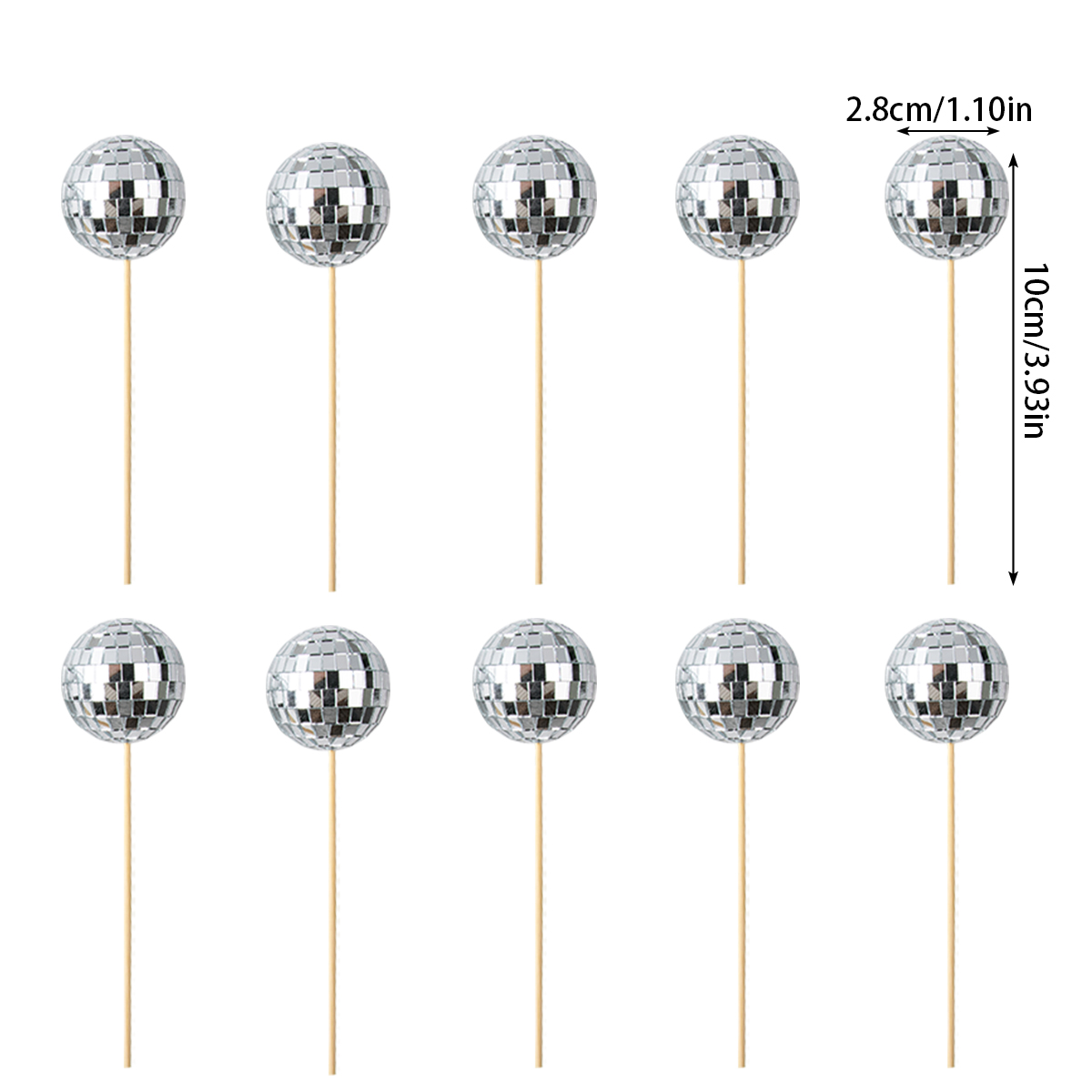 Disco Party Balls Drinking Cups Straws Cupcake Topper Cocktail Stirrers Retro Disco Themed Dance Party Birthday Party Supplies: Burgundy
