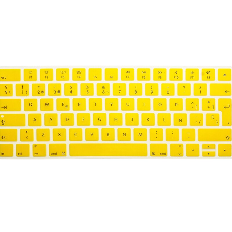 Spanish Language Silicone Keyboard Cover Skin for Apple Magic Keyboard Wireless Bluetooth MLA22LL/A A1644 European ISO Layout