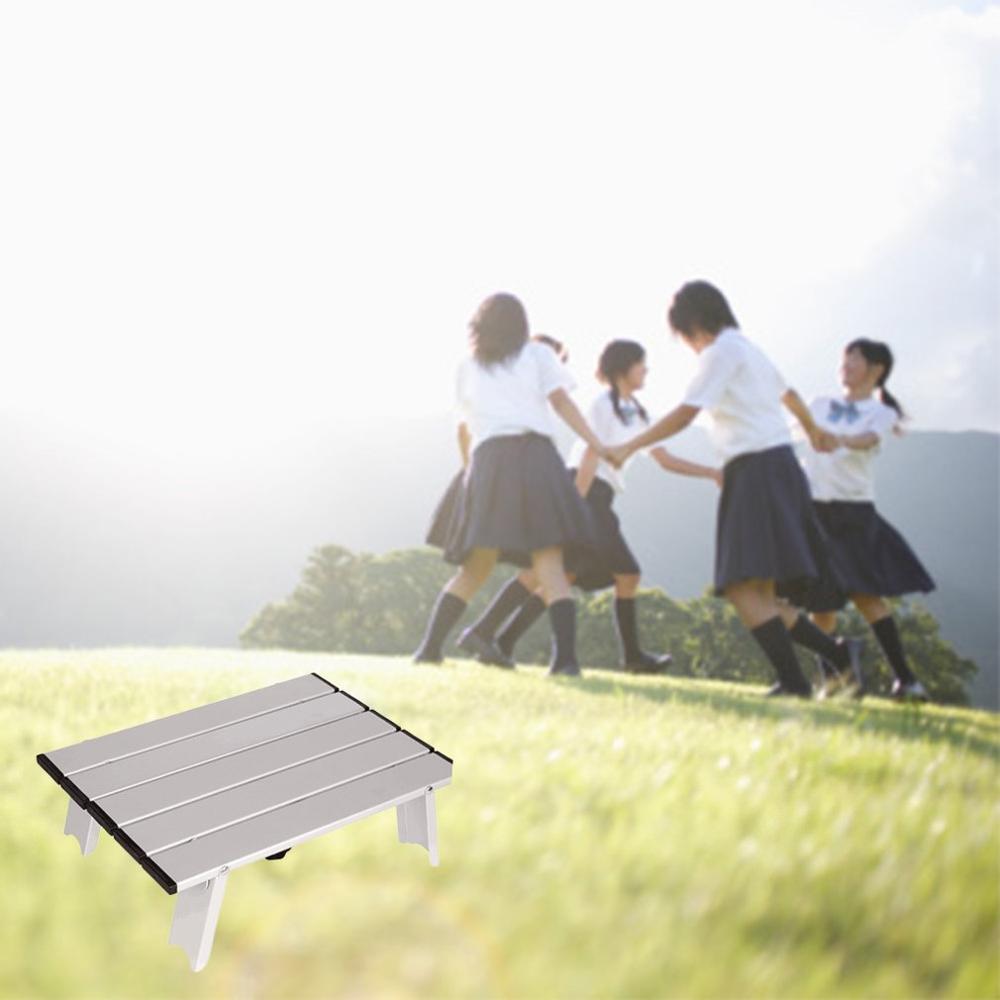 Portable Table Foldable Folding Camping Hiking Desk Traveling Outdoor Picnic Blue Gray Pink Black Al Alloy Ultra-Light