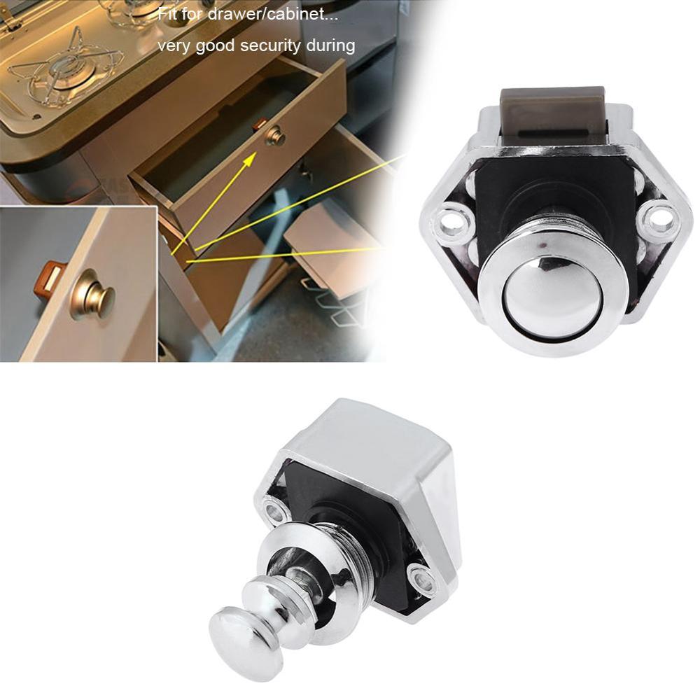 Bloqueos de botón para pestillo de cajón, accesorios para muebles, Camper, botón de bloqueo de coche, perilla de cierre, RV, caravana, barco, Motor, armario de casa, Herramienta de bloqueo 4.