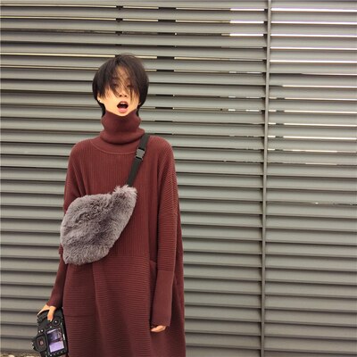 Pelliccia del Faux per le Donne Alla Moda di Inverno Della Peluche Sacchetto Della Vita Femminile casuale Borsa con Tracolla Sacchetto Del Telefono anca culo Borsa 2019