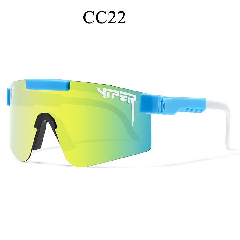 Voksne  uv400 solbriller pit viper solbriller mænd kvinder voksne udendørs briller sportsbriller mtb solbriller: Klar