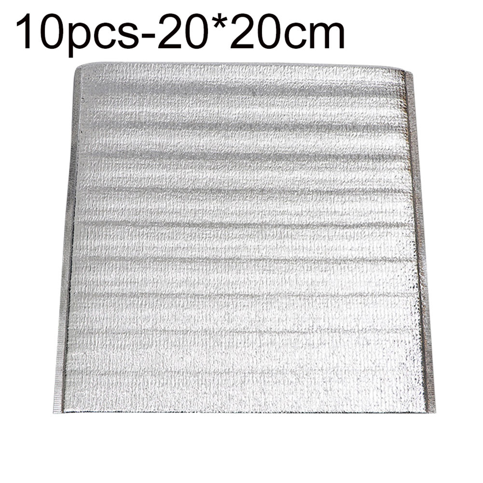 10Stck Aluminium Folie Lebensmittel Thermische Tasche Isolierte Mittagessen Kühltasche Falten Frische-halten Wärme Erhaltung Lebensmittel Lagerung Tasche: Grün
