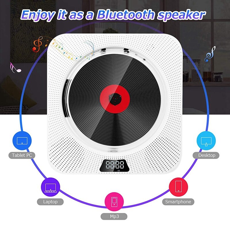 with Bluetooth, with Remote Control FM Radio Built-in HiFi Speakers