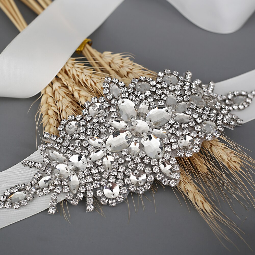 Trixy  s01 prachtige strass-steentjes riem bruidsriem diamanten trouwjurk riem kristallen bruidssjerp voor trouwjurk accessoires