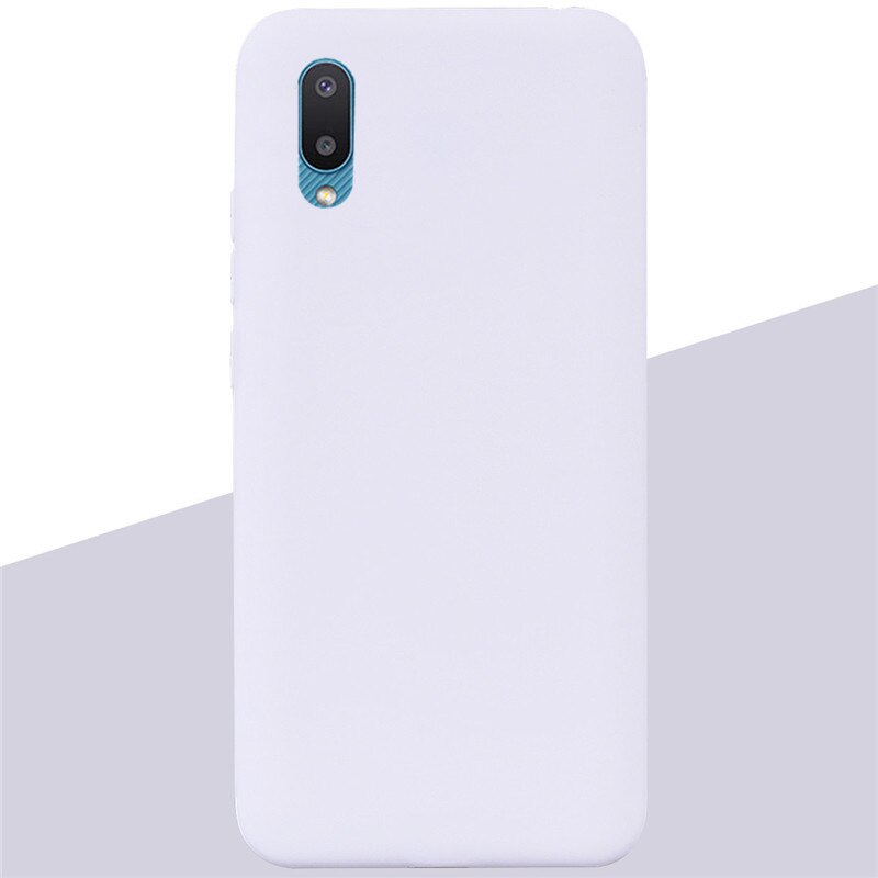 Funda trasera de silicona suave para Samsung Galaxy A02 Galaxy A02 Galaxy A02 A 02 A022F, carcasa de teléfono,: 16 White