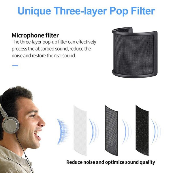 U Style Microphone Filter Metal Mesh Absorber Soun... – Vicedeal