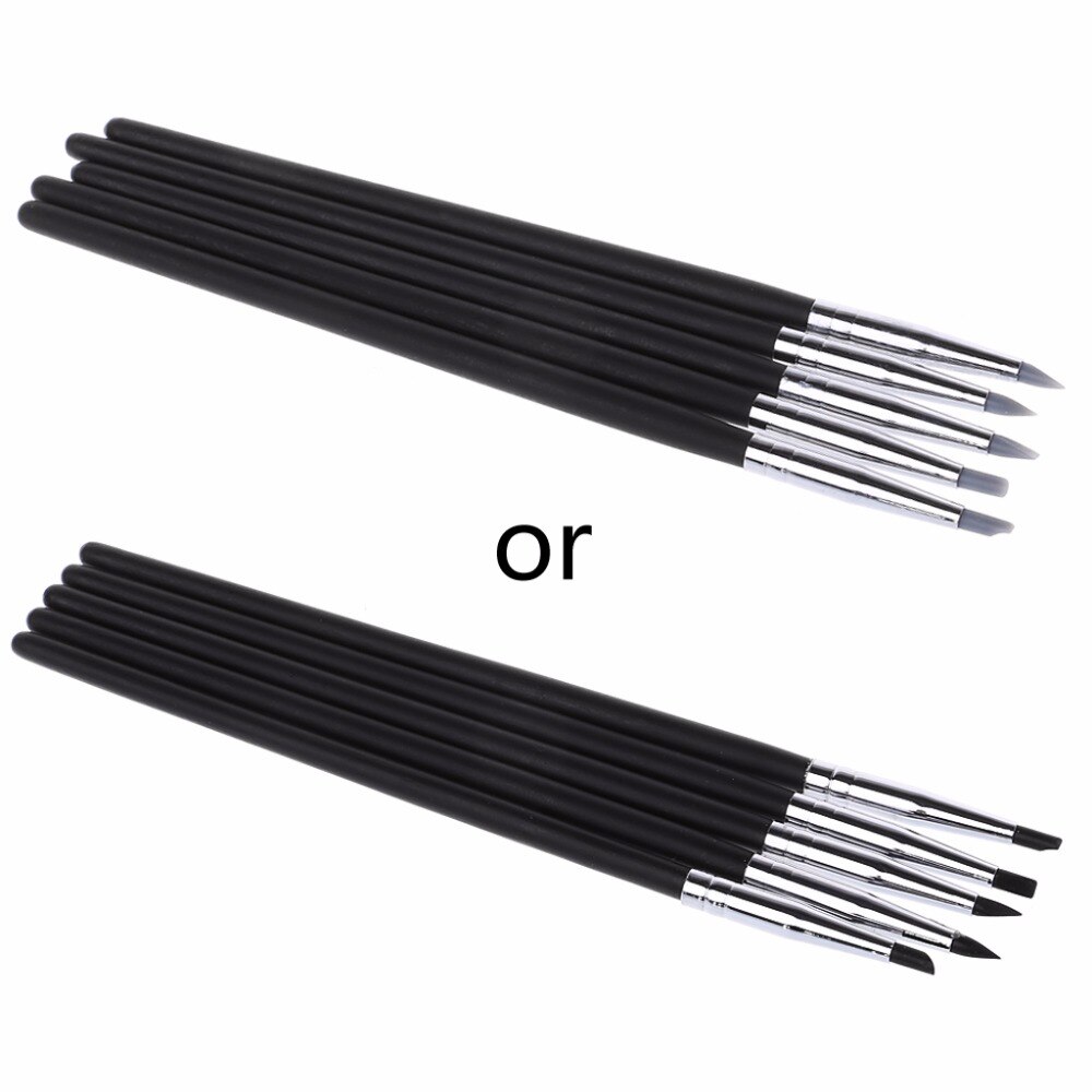 5pcs Silicone Rubber Shapers Polymer Clay Sculpting Fimo Modelling Tools APR14