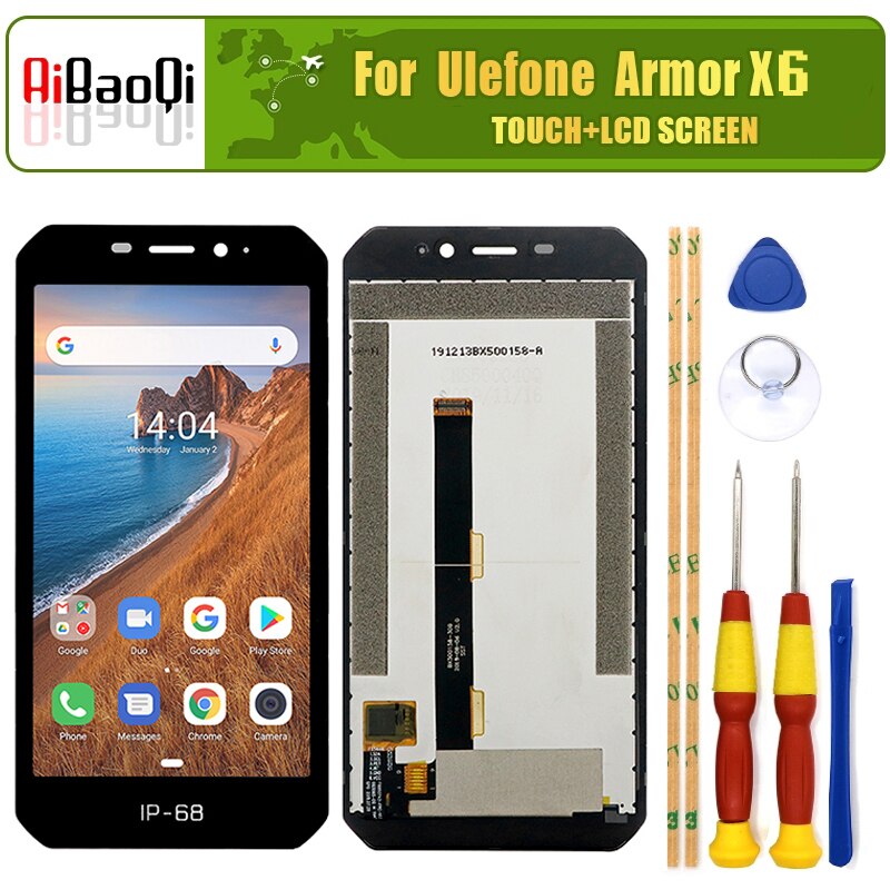 Original 5.0 inch Touch Screen+1280x720 LCD Display Assembly Replacement For Ulefone Armor X6/Armor X7/X7 Pro Phone