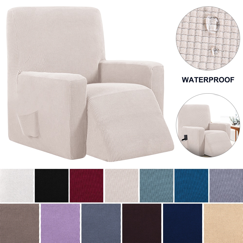Elastische relaxfauteuil stretch bankhoes stretch decoratie bankhoes voor woonkamer bankhoes thuis wasbare elektrische fauteuilhoezen #9