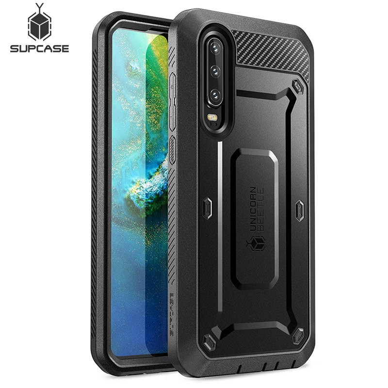 Para Huawei P30 Case 6,1 pulgadas ) SUPCASE UB Pro Heavy Duty Full-Body funda resistente con Protector de pantalla incorporado y funda