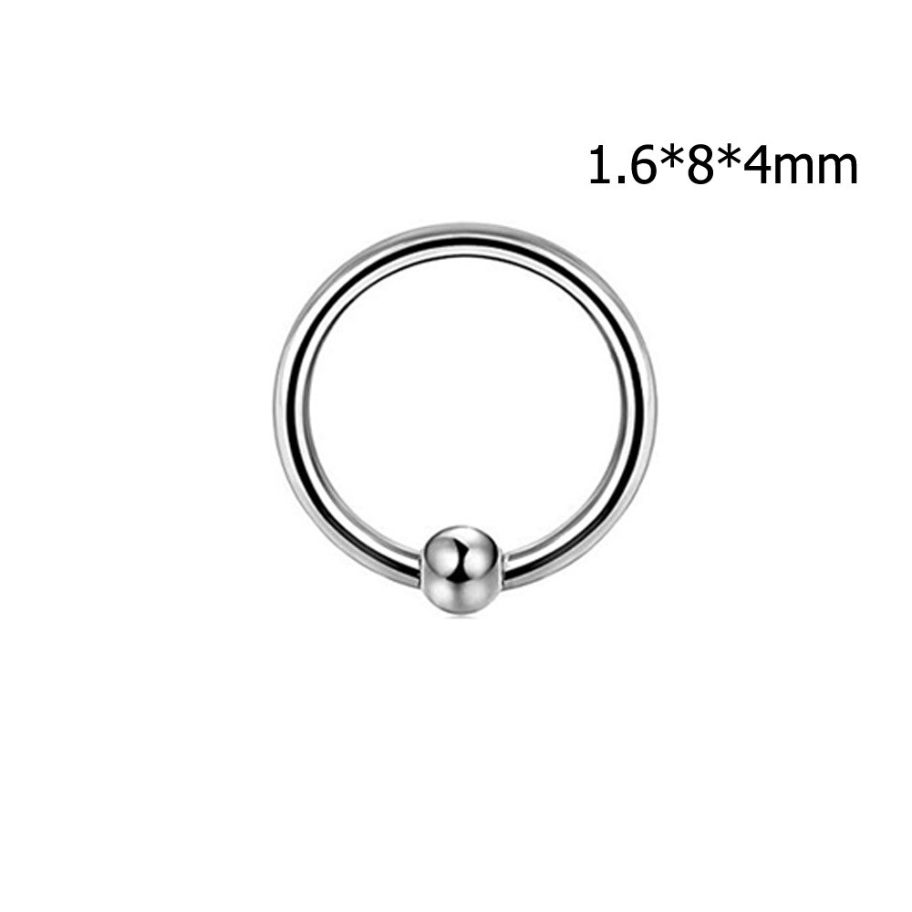 3 stks/partij Neus Staal Segment Ringen Oor Septum Oor Cartliage Piercings Tragus Orelha Lip Labret Tong Ring Piercing Lichaam Sieraden