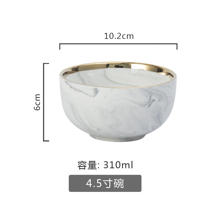 Prato de cerâmica de phnoma penh para salada, pratos para salada estilo ocidental, louças de sopa para casa, 1 peça: 4.5 inch rice bowl