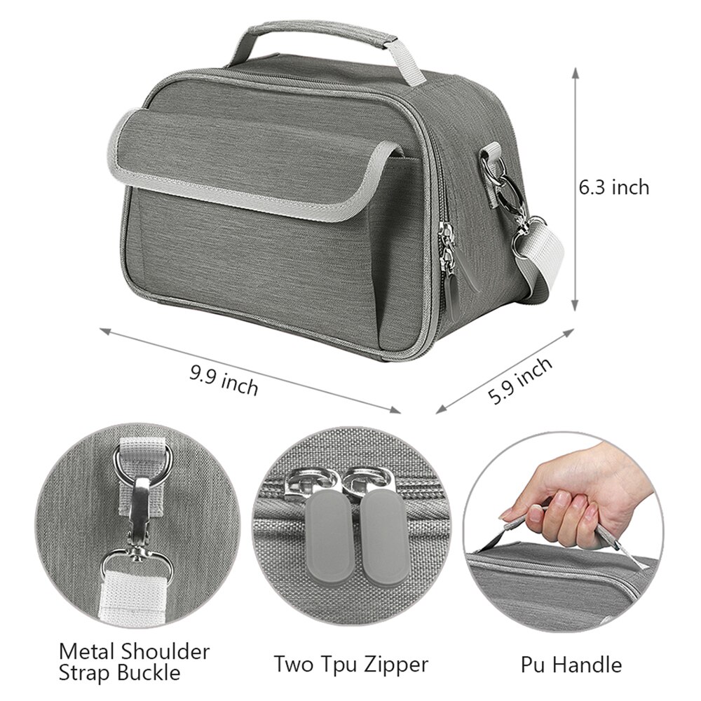 Portable Storage Bag for Cricut Joy Machine & Accessories Protective Cover Carrying Case Pouch: Gray