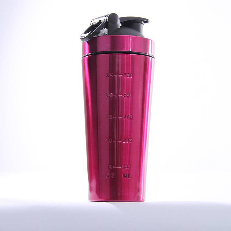 Rvs Eiwit Shaker Fles Gym Schudden Ketel Sport Milkshake Mixer Water Fles Wei-eiwit Voor Fitness Bpa-gratis: 06