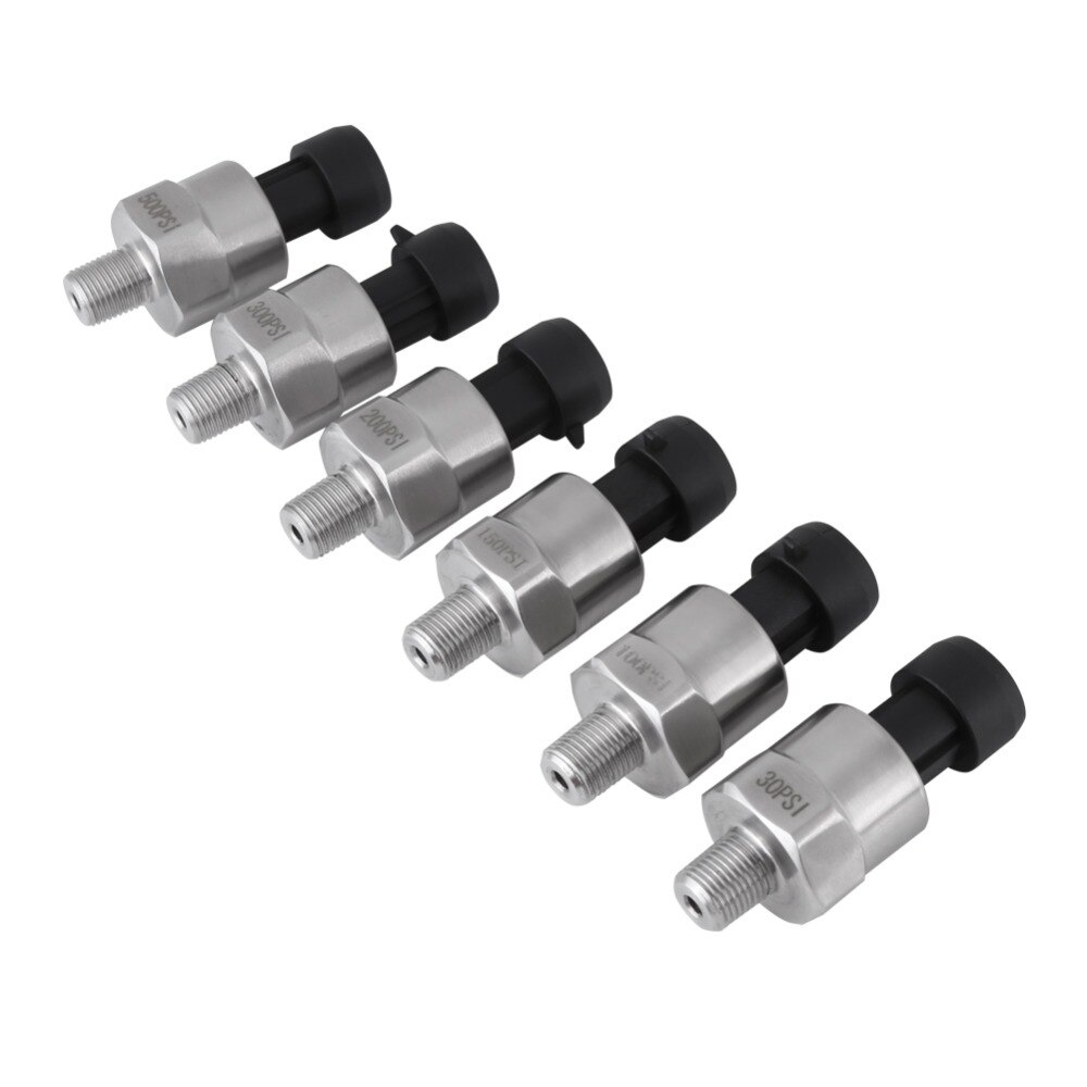 1 unid 1/8NPT rosca de acero inoxidable transductor de presión Sensor emisor para aceite combustible aire agua buena