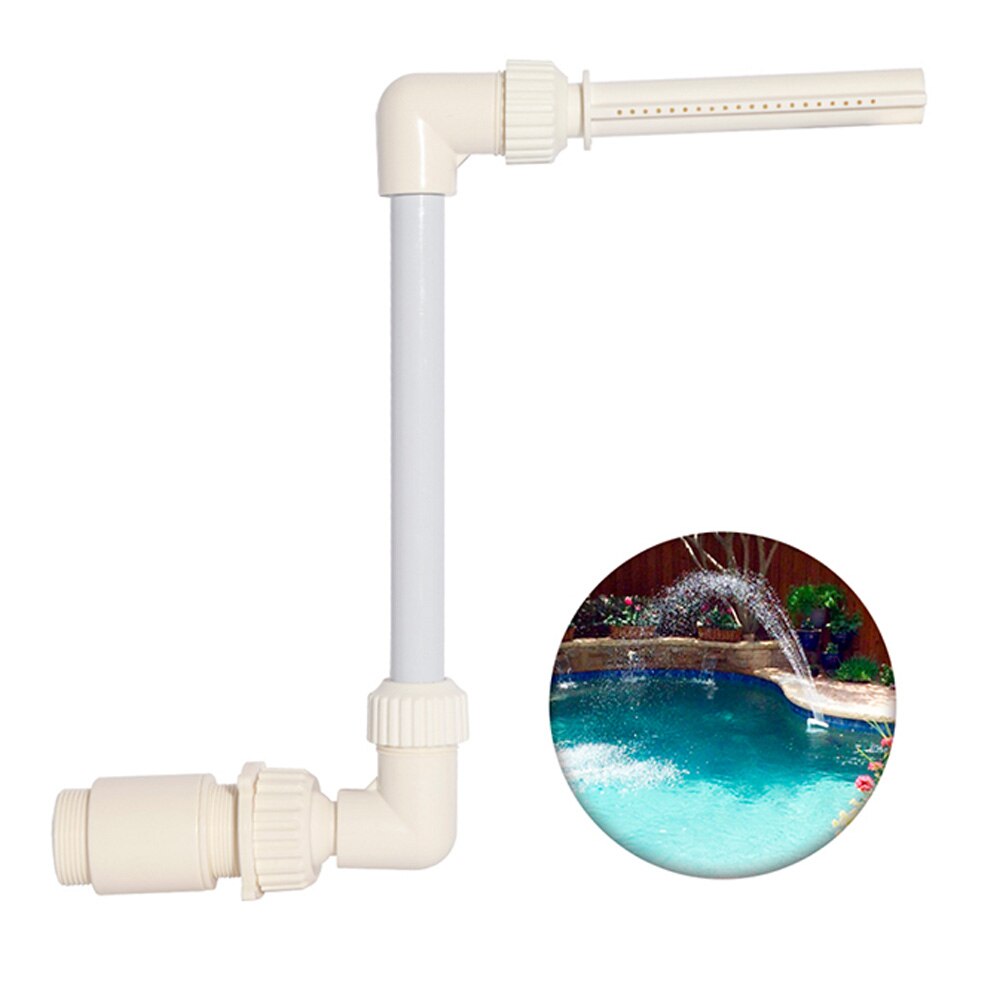 Waterfall Fountain Plastic Tube Nozzle Waterfall Fountain Swimming Pool SetSwimming Pool Decoration PVC Feature Water Spa