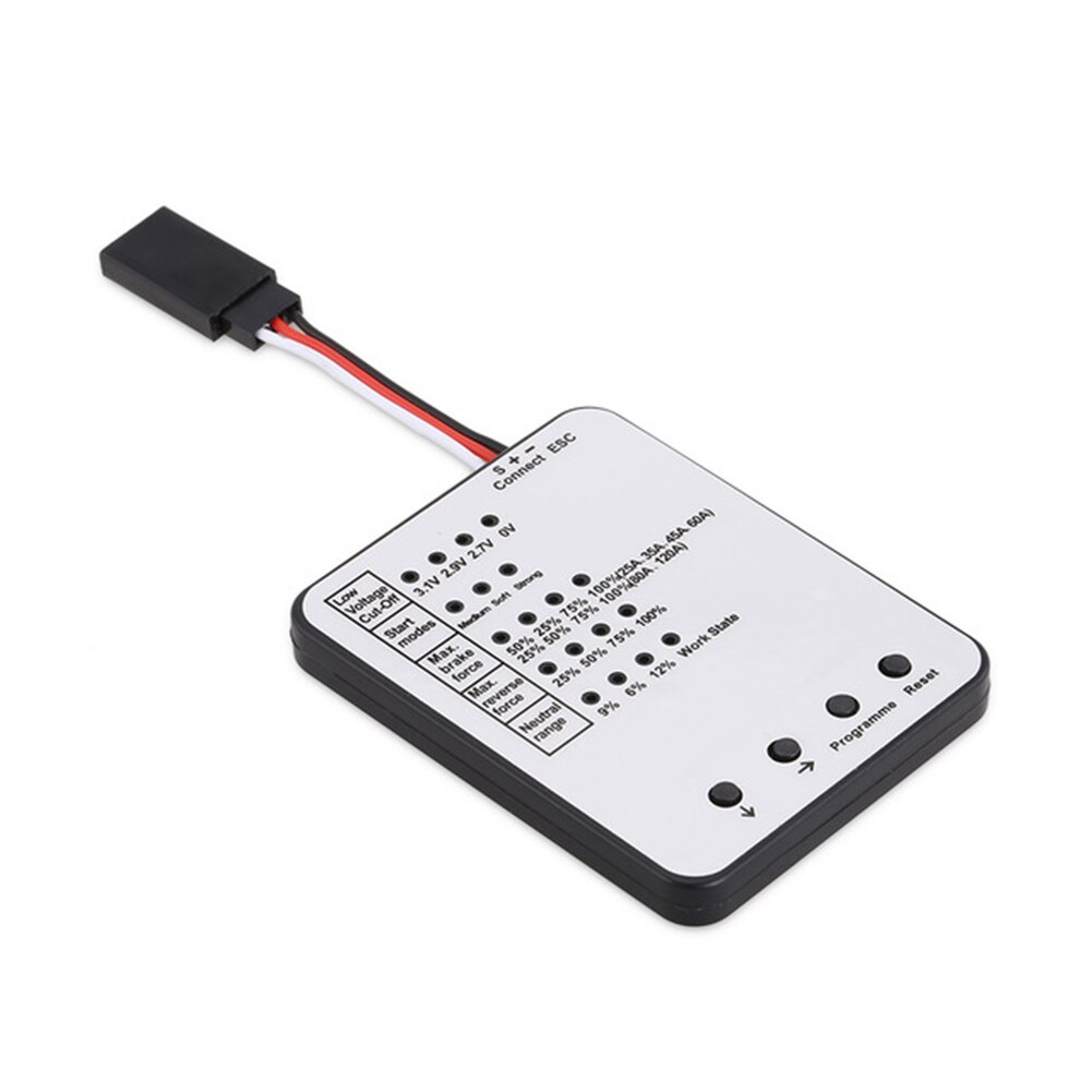 Low Voltadge Cut Off Voltadge Programming Card for RC Car ESC Brushless Electronic Speed Controller