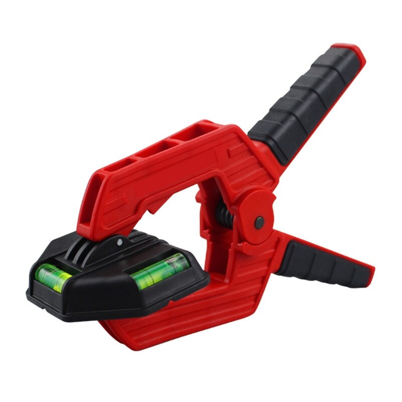 Multifunction Strong Spring Clamp with Spirit Levels Adjustable Heavy Duty Clip Quick Grip for Woodworking Clamping DIY
