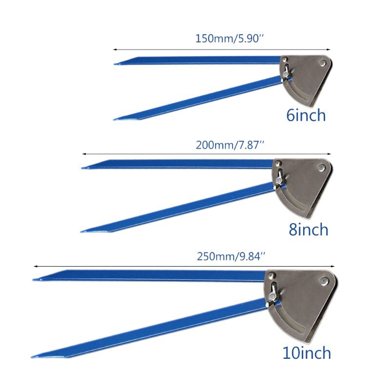 Carpenter Industrial Marking Gauge Woodworking Scriber High Hardness Alloy Steel Spring Compass Angle Ruler Hand Tools