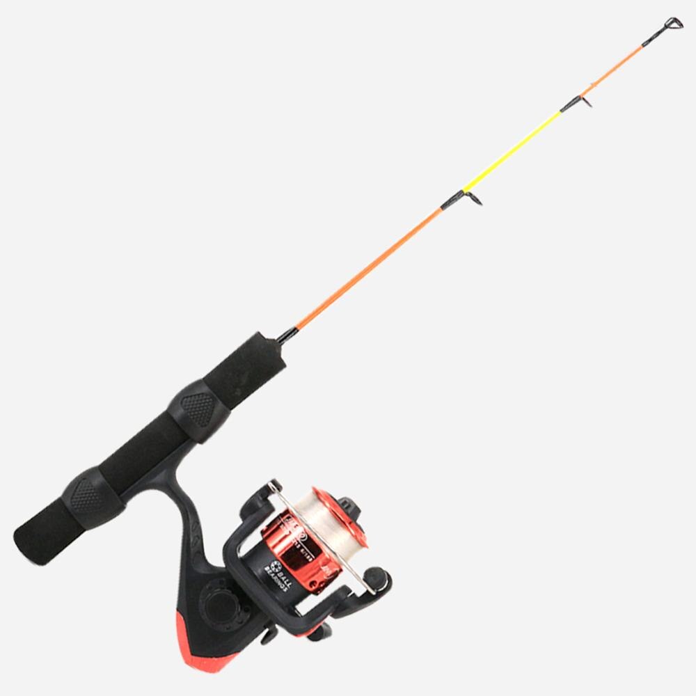 Spinnen Gießen Eis Angelrute Combo Mini Pole Locken 41/50cm Versenkbare Kohlenstoff Karpfen Stange und Angelrollen multifunktions einstellen