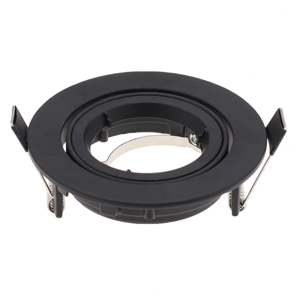 Soportes de lámpara de aluminio redondos de , luz de techo LED GU10, foco LED MR16, accesorios de luz descendente, accesorio de marco: Azul oscuro