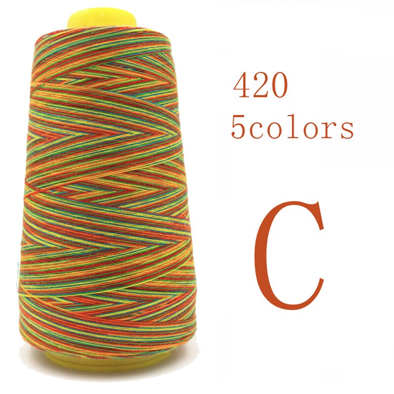 DIY Polyester Rainbow thread of sewing thread machine sewing supplies high-strength sewing scissors hand made