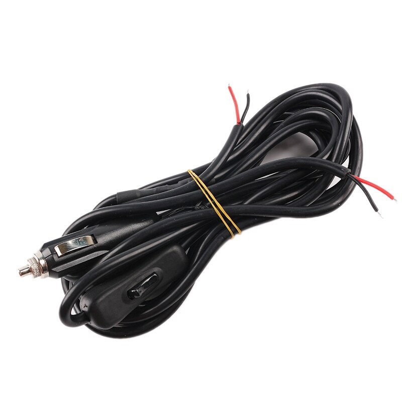 12V Cigar Lighter Socket Connector with On/Off Toggle Switch and 2 Connectors Modified Car Wiring Harness