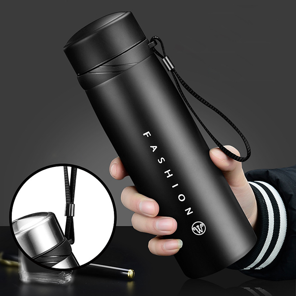 650/900/1100ml Thermos Mug Stainless Steel Water Bottle Portable Tea Coffee Mug Thermos Bottle For Outdoor Camping Hiking Sports