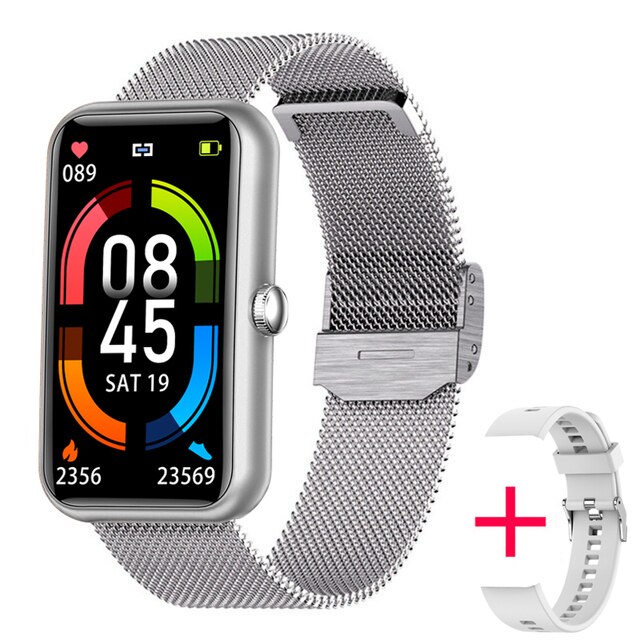 2022 Sport Smart Watch Men Women Smart Band Color Screen Full Touch Fitness Bluetooth Call Smartwatch Xiaomi Official Store: steel silver