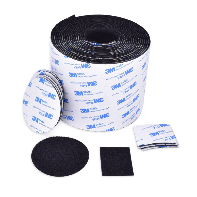 100Mm (4Inch) sterke Zelfklevende Sluiting Haak En Lus Tape Nylon Sticker Haak Lus Lijm Magic Tape Met Lijm 1 Meter/partij