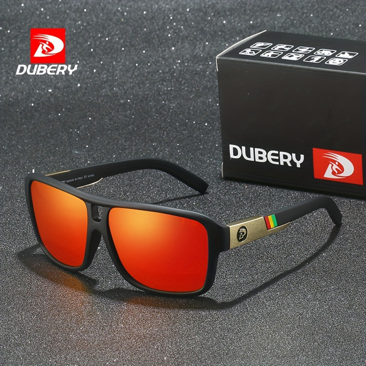 DUBERY Gafas de sol polarizadas con protección UV400 para hombres y mujeres, 10 colores, modelo 008