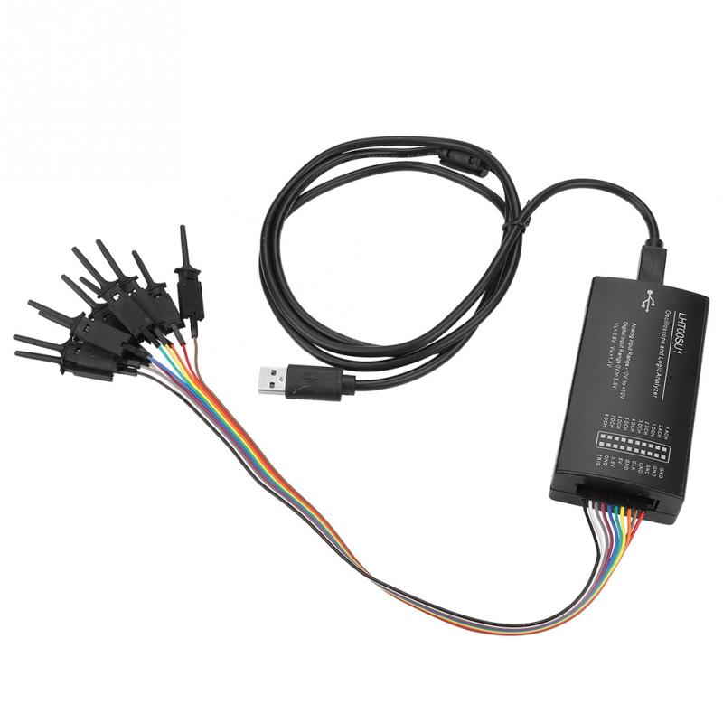 Oscilloscope virtuel LHT00SU1, analyseur logique de données, enregistreur de données, Oscilloscope à double entrée, Kit d&#39;analyse logique à 8 canaux,