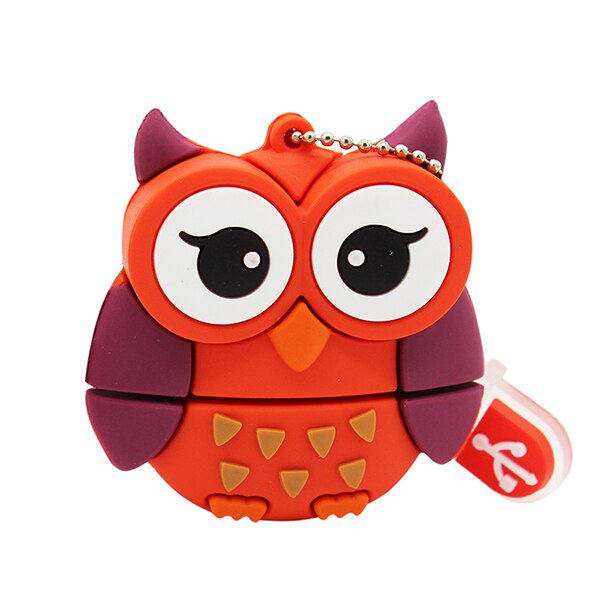 TEXT MIR 64GB nette cartoon Pinguin eule fuchs stil usb-stick usb 2.0 4gb 8gb 16gb 32GB vreative stick: 8GB / Rot