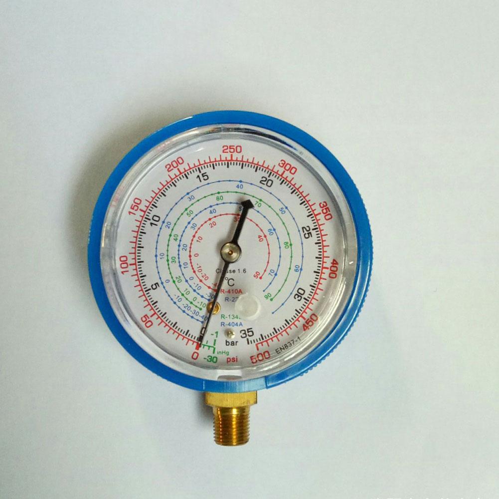 2Pcs Car Auto High Low Tester Gauge Car Air Conditioner Refrigerant Pressure Gauge Kit for R410A R134A R22 Refrigerant