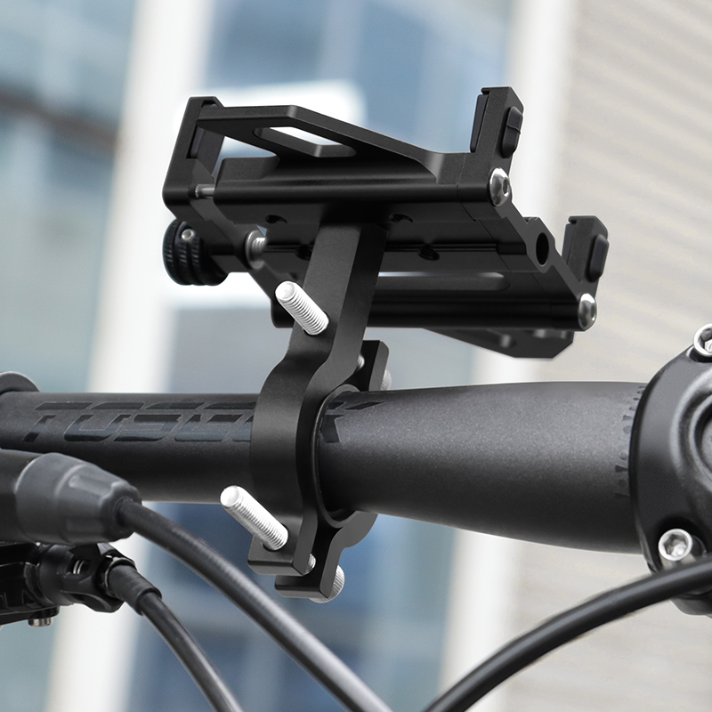 ​ ​ MUQZI Soporte para teléfono para bicicleta Soporte universal para manillar de motocicleta Soporte para teléfono celular 360 ° Rotación para Smartphone de 4,5-7 Pulgadas