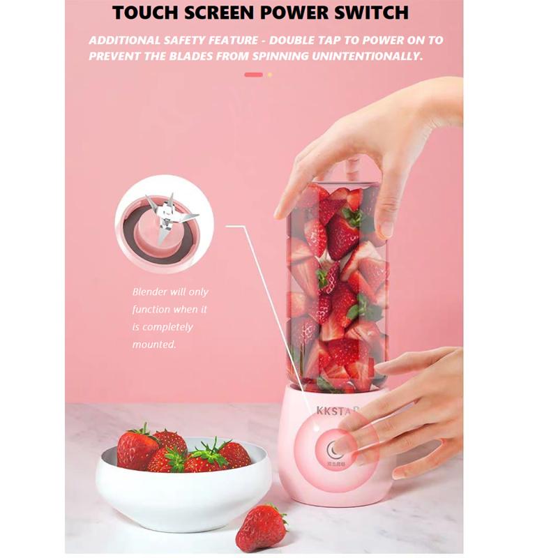 HA-Life 450ml Portable Electric Juicer Blender Auto Wireless Multi-Functional USB Charging Cut Mixer juce Glass cup Convenient