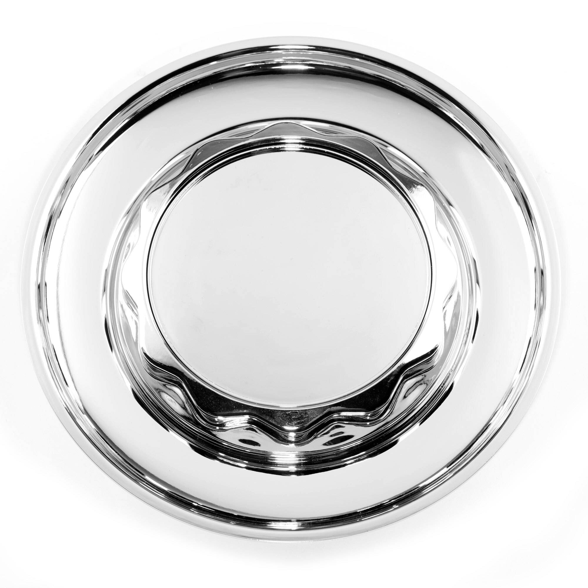 Couvercle de moyeu de roue de 154mm RSII RC 17 pouces pour RC300 RC302, capuchon de jante, accessoires de voiture combinés: chrome.Silver