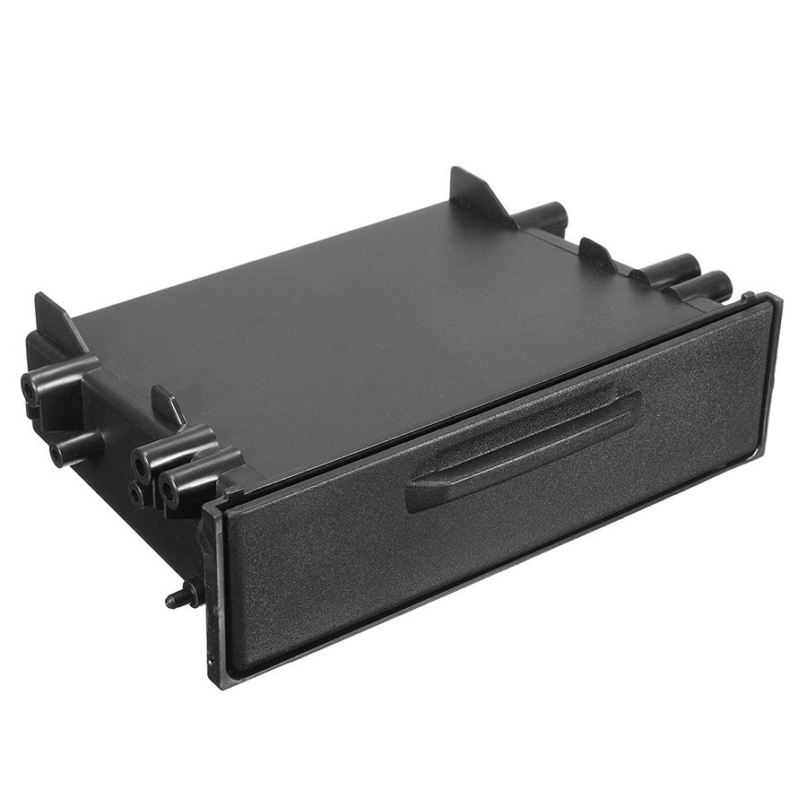Opbevaringslomme boks kit universal enkelt din bil cd afspiller radio stereo dash trim opbevaring lomme boks kit