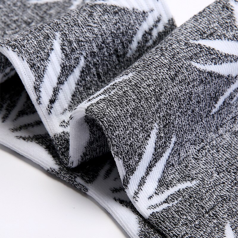 5 Paren/partij Herfst Winter Leaf Warm Katoenen Sokken Mannen Casual Crew Sokken Huf Sokken Mannelijke maat 40-45