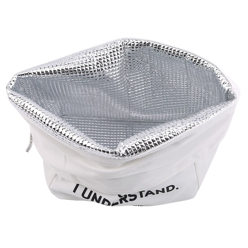 Katoenen Canvas Lunchbox Isolatie Zak Picknick Tas Brief Soort Grote Capaciteit Multifunctionele Doek Tas Voedingsmiddelen Organizer