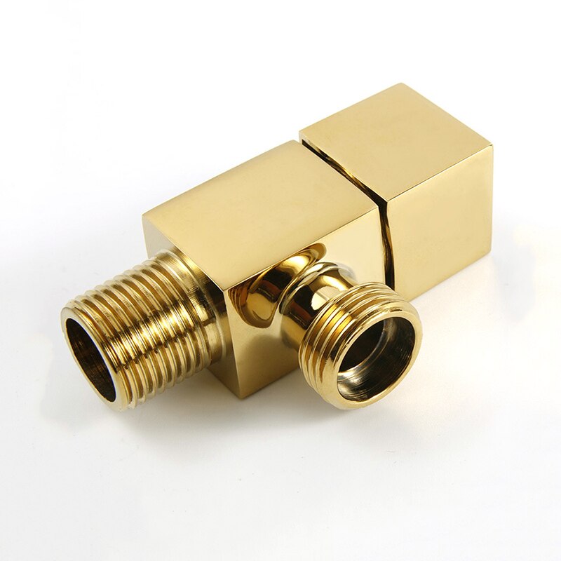 Tuqiu Durcheinander Winkel Ventil Wasser Regelventil Gebürstet Gold Ecke Ventil Schlecht Wasserhahn Wasser Ventil 1/2*1/2 Durcheinander Schwarz winkel ventile: Gold
