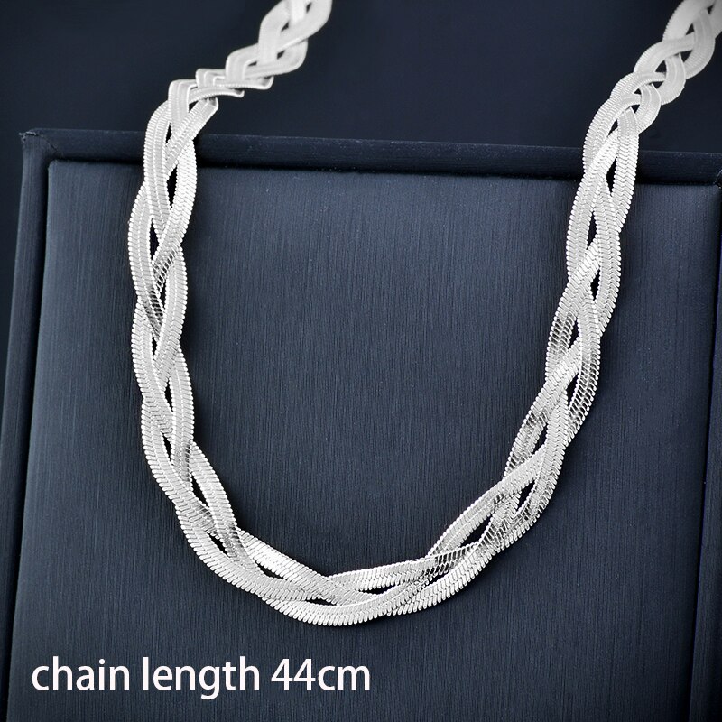 LEEKER-collar de acero inoxidable estilo hip hop para mujer, Gargantilla trenzada de tres capas, Color dorado y plateado, joyería para , 2022, 351, LK6: XL351B