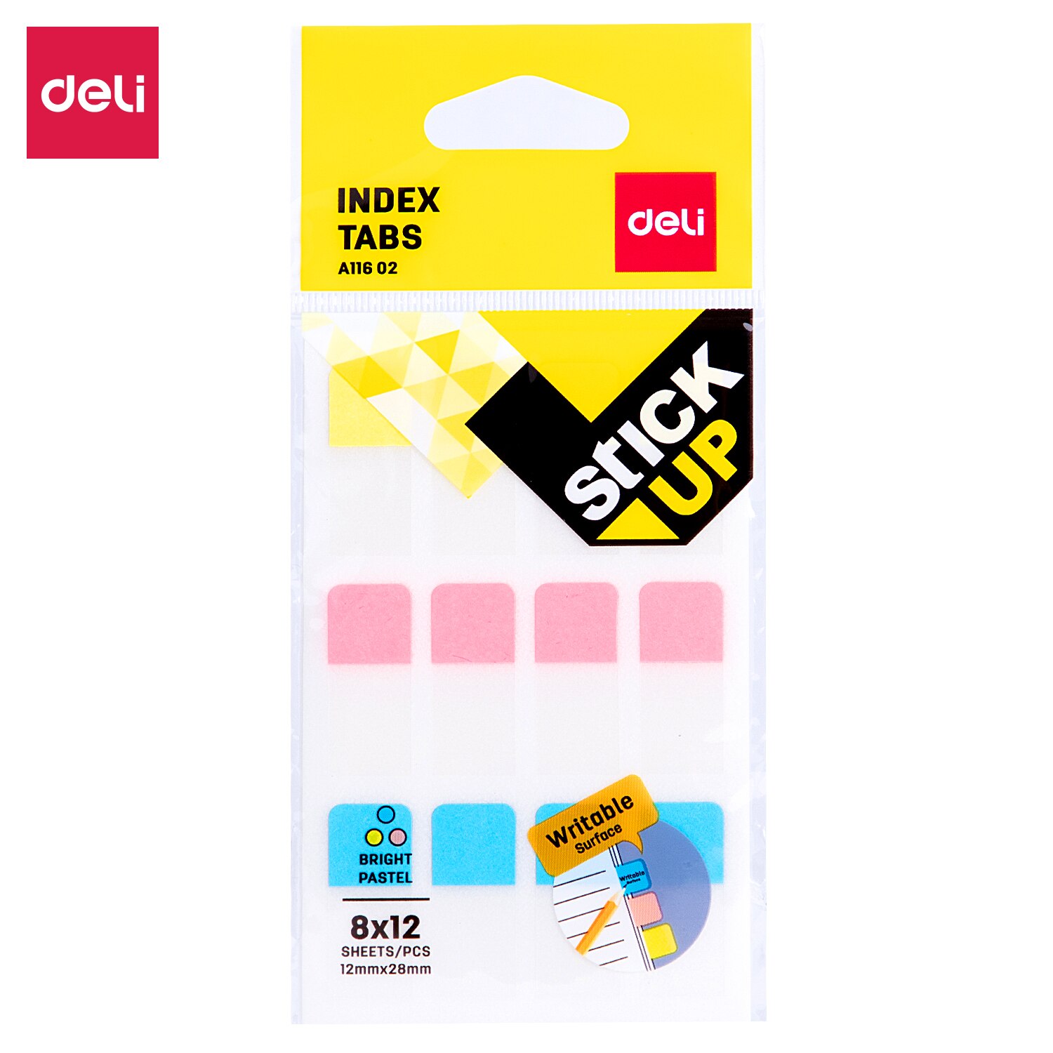Deli Plastic Planner Stickers Index Tabs 3 Kleuren Bookmark Sticky Notes Office Home Schoolbenodigdheden Index Verdelers: 12-28mm 96tabs